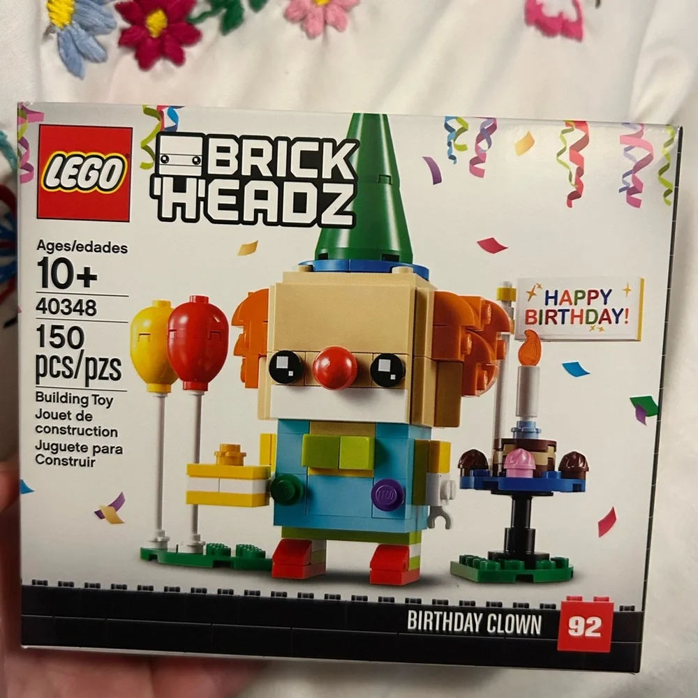 New, retired LEGO BrickHeadz Birthday Clown Building Set 40348